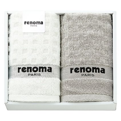 【ギフト対応無料】renoma フェイスタオル2P (RE2625) ※送料無料(北海道・沖縄は除く)