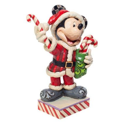ミッキー サンタ キャンディーケイン 15.7cm クリスマス | ディズニー トラディションズ ジムショア グッズ フィギュア 人形 置物 彫刻 Jim Shore 正規輸入品