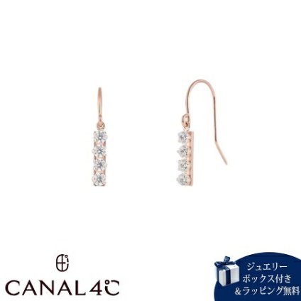 【無料ラッピング】 カナルヨンドシー Canal 4℃ カナル4℃ ピアス K10ピンクゴールド EARFLOW ライン フックピアス キュービックジルコニア レディース ブランド 正規品 新品 ギフト プレゼント 人気 おすすめ 誕生日 記念日 クリスマス 送料無料 4cc521901