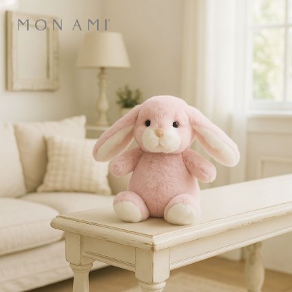 バンバン バニー ピンク 16.5cm ウサギ | モナミ ぬいぐるみ 雑貨 アート デザイン かわいい ファーストトイ ギフト プレゼント Mon Ami 正規輸入品