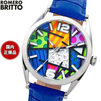 ロメロ・ブリット ROMERO BRITTO カラフル ランドスケープ ラージ 腕時計 メンズ BRIT002S1