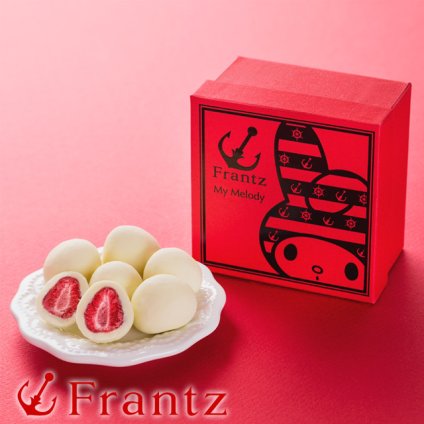 神戸フランツ マイメロディ × Frantz 神戸苺トリュフ 【手提げ袋付】 スイーツ 洋菓子 チョコレート チョコ ホワイトチョコ いちご プレゼント ギフト 贈り物 手土産 お中元 敬老の日