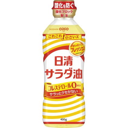 日清サラダ油 400g PET [26-0558-010] ボトル 生食 炒め物 揚げ物 調理油 サラダ油 単品 景品 ノベルティ 販促品 プチギフト