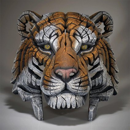 Edge Tiger Bust 幅43.4x奥行28.7x39.9(cm) 虎 胸像トラ | エッジ 彫刻 置物 オブジェ フィギュア 動物 大きい リアル アート マット･バックリー 正規輸入品