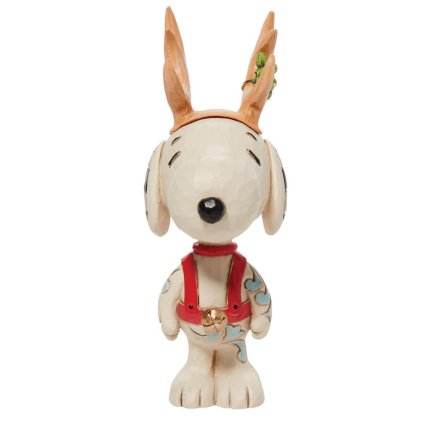 スヌーピー トナカイ ミニ 10.5cm クリスマス | ジムショア ピーナッツ グッズ フィギュア 人形 置物 彫刻 Jim Shore 正規輸入品