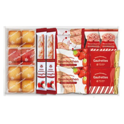 あまおう苺バウムクーヘン&プチガトー ギフトボックス  ／バウムクーヘン クッキー・焼き菓子 スイーツ・お菓子 食品 敬老の日 プレゼント ギフト お彼岸 お供え 秋 2026 送料無料 ギフト プレゼント プチギフト 内祝い 快気祝い 出産祝い 結婚祝い 引出物 新築祝い お返し