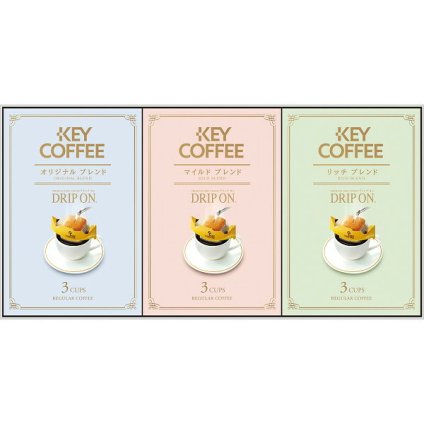 キーコーヒー ドリップオン レギュラーコーヒーギフト [26-2924-057] KPN-090 ドリップコーヒー 珈琲 詰め合わせ 9袋 ドリップバッグ ドリップパック お菓子のお供 レギュラーコーヒー ギフト 内祝い 出産 結婚 お返し お礼 プレゼント