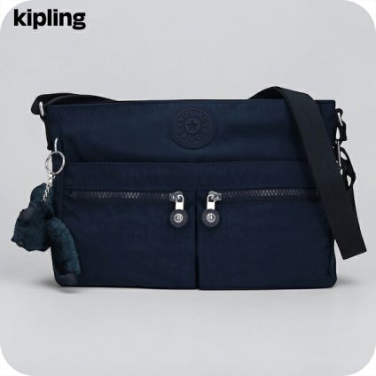 キプリング ショルダーバッグ レディース ブランド Kipling ニューアンジー ロゴ ワンポイント 無地 KI3389-96V Blue Bleu 2