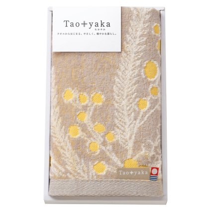 Taoyaka ミモザ フェイスタオル  ／タオル 日用品・ヘルスケア 敬老の日 プレゼント ギフト お彼岸 お供え 秋 2026 送料無料 ギフト プレゼント プチギフト 内祝い 快気祝い 出産祝い 結婚祝い 引出物 新築祝い お返し