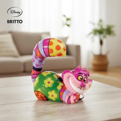 チェシャ猫 ミニ Romero Britto 7cm | ロメロ・ブリット デザイン アート 正規輸入品