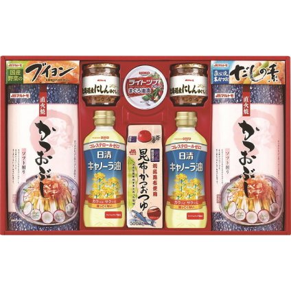 マルトモ バラエティギフト [26-0466-051] CR-50NS だしの素 キャノーラ油 にしんほぐし 昆布かつおつゆ ツナフレーク 詰め合わせ お中元 お歳暮 内祝い ギフト