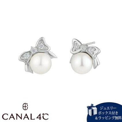 【無料ラッピング】 カナルヨンドシー Canal 4℃ カナル4℃ ピアス シルバー EARFLOW リボン 6月誕生石 淡水パール レディース ブランド 正規品 新品 ギフト プレゼント 人気 おすすめ 誕生日 記念日 クリスマス 送料無料 4cc521951