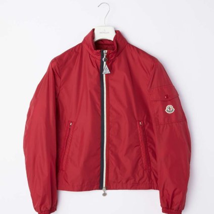 モンクレール MONCLER 1A73200 68352 ジャケット メンズ アウター KERALLE ナイロン ブルゾン ジップアップ スプリングコート 455 フード内蔵 レッド 1 2 3 4
