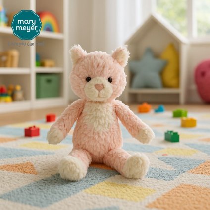 メリーマイヤー パティ ナーサリーキティ 20cm ネコ | ぬいぐるみ ナチュラルカラー 動物 どうぶつ ファーストトイ ベビー 赤ちゃん こども Mary Meyer Putty 正規輸入品