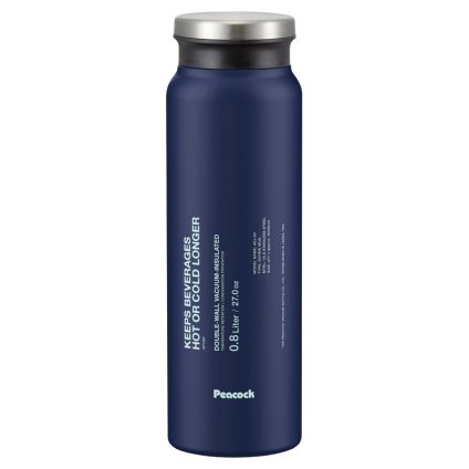 ピーコック ステンレスボトル スクリューマグタイプ 800ml ダークネイビー ／水筒 キッチン用品 敬老の日 プレゼント ギフト お祝い いつ 70代 80代 メッセージ おじい おばあ 祖父母 お彼岸 お供え 秋 2026 送料無料 ギフト プレゼント プチギフト 内祝い 快気祝い 出産祝い 結婚祝い 引出物 新築祝い お返し