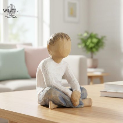 ウィローツリー彫像 Imaginative Child - 空想する子 7.5cm 子供 | おしゃれ 置物 彫刻 人形 インテリア スーザン･ローディ 正規輸入品