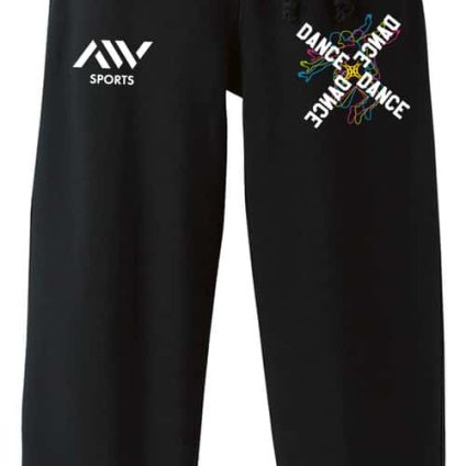 ダンス スウェットパンツ メンズ レディース 裏パイル スエット ルームウェア スポーツ ジャージ 綿100 長スボン 名入れ おしゃれ 文字入れ無料 「ネオンスタイルのクロスDANCE」 アートワークスコウベ 【送料無料】