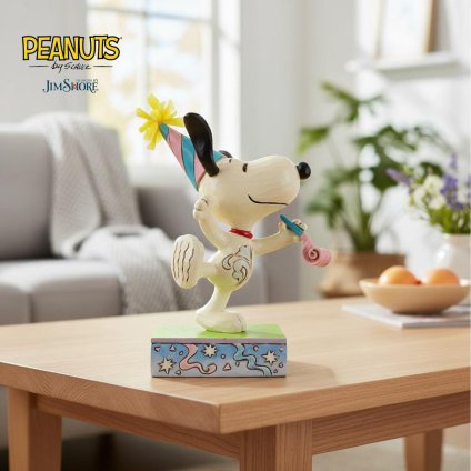 スヌーピー バースディ 13.3cm | ジムショア ピーナッツ グッズ フィギュア 人形 置物 彫刻 Jim Shore 正規輸入品