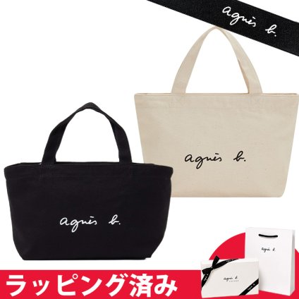アニエスベー ロゴトートバッグ コットン ウィメンズ ランチバッグ ギフト agnesb.VOYAGE ボヤージュ