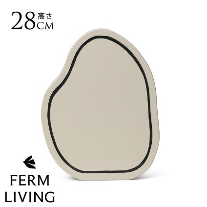 ferm LIVING ファームリビング 二次元アートの不思議な花瓶 ペーストベース  Rounded 北欧花瓶 おしゃれ フラワーベース 雑貨 インテリア 陶器 プレゼント ギフト おすすめ 北欧雑貨 北欧インテリア インテリア雑貨