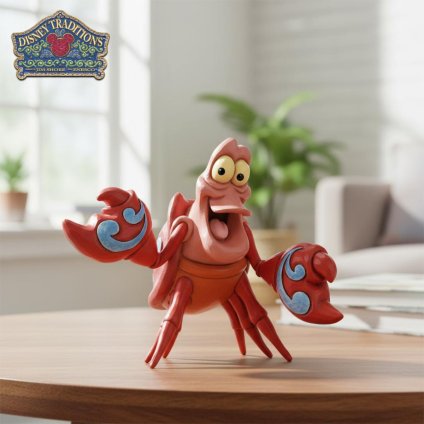 セバスチャン ミニ 9.5cm リトルマーメイド | ディズニー トラディションズ ジムショア グッズ フィギュア 人形 置物 彫刻 Jim Shore 正規輸入品
