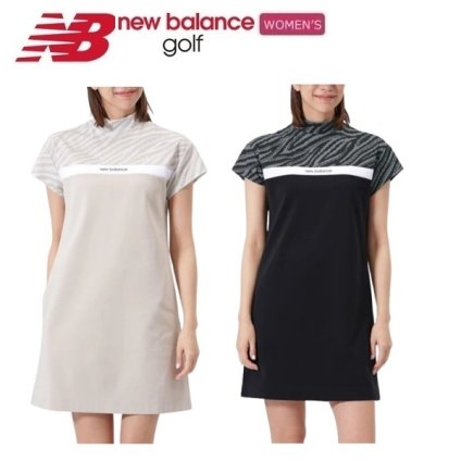 ニューバランス ゴルフ レディース 半袖 モックネック ワンピース New Balance Golf 012-6124502 2026年春夏モデル お誕生日祝い お祝い 記念品 30代 40代 50代 60代 母の日 お母さん 還暦祝い 敬老の日 彼女 人気プレゼント プレゼント