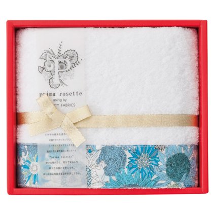 prima rosette using by LIBERTY FABRICS フェイスタオル ブルー ／タオル 日用品・ヘルスケア 敬老の日 プレゼント ギフト お祝い いつ 70代 80代 メッセージ おじい おばあ 祖父母 お彼岸 お供え 秋 2026 送料無料 ギフト プレゼント プチギフト 内祝い 快気祝い 出産祝い 結婚祝い 引出物 新築祝い お返し