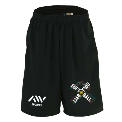 ソフトボール ハーフパンツ ドライ メンズ ウェア レディース ジュニア 練習着 短パン 速乾 スポーツ 名入れ おしゃれ 半スボン 文字入れ無料 「ネオンスタイルのクロスSOFTBALL」 アートワークスコウベ 【送料無料】