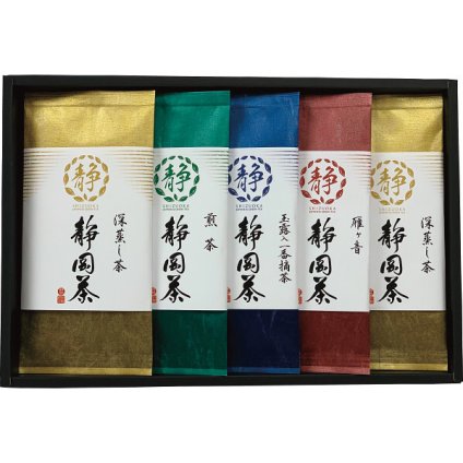 宇治森徳 静岡銘茶詰合せ [26-0422-062] BMG-50 玉露入一番摘茶 深蒸し茶 雁ヶ音 煎茶 静岡茶 日本茶 お茶 茶葉 詰め合わせ 詰合せ ギフト 贈り物 プレゼント 内祝い お返し