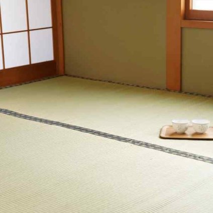 い草 上敷き 4.5畳 本間 286×286cm 国産 九州産 松 双目織 ござ カーペット ラグ 畳 保護 夏用 涼感 抗菌 防臭 ヒバエッセンス 日本製 和室 リフォーム さわやか 快適 調湿 消臭 天然素材 両面使える
