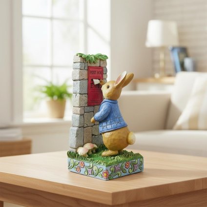 ピーターラビット 手紙 ポスト 15.2cm | ジムショア グッズ フィギュア 人形 置物 彫刻 ビアトリクス・ポター Jim Shore 正規輸入品