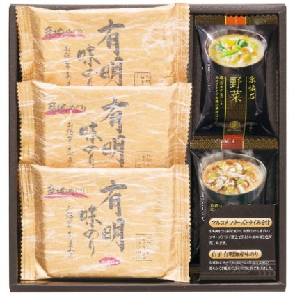 【ギフト対応無料】フリーズドライみそ汁&有明味のりセット NF-AO (NF-AO) ※送料無料(北海道・沖縄は除く)