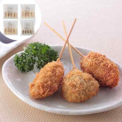 大阪名物 串カツ 冷凍 4種 20本 ご家庭で簡単調理 お取り寄せ グルメ 串揚げ セット