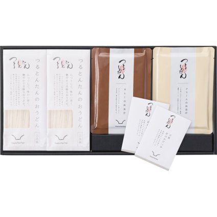 つるとんたん かけ カレー クリームのおうどん 6人前 [26-0477-037] KH-03 乾麺 詰め合わせ 人気うどん かけつゆ カレーだし クリームだし 大阪名物 お中元 お歳暮 ギフト 内祝い お返し 贈り物 プレゼント グルメ