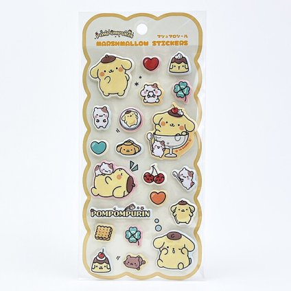 サンリオ ポムポムプリン マシュマロシール (大好き) 文具 Sanrio