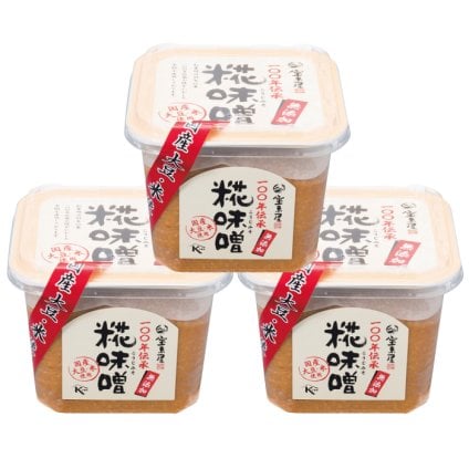100年伝承 糀味噌 750g×3個 福島県 宝来屋 無添加 国産 中甘口  シェア