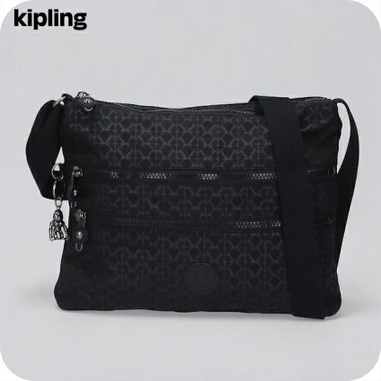 キプリング ショルダーバッグ レディース ブランド Kipling アルバー K12472-K59 Signature Emb 黒