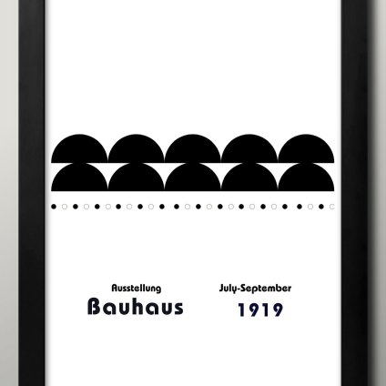 日本製 バウハウス BAUHAUS ミッドセンチュリー A3 サイズ ポスター アート おしゃれ 絵画 インテリア 北欧 イラスト マット紙 艶消し アートパネル 額 フレーム デザイン 壁掛け ギフト 新築祝い ディスプレイ  速達 送料無料