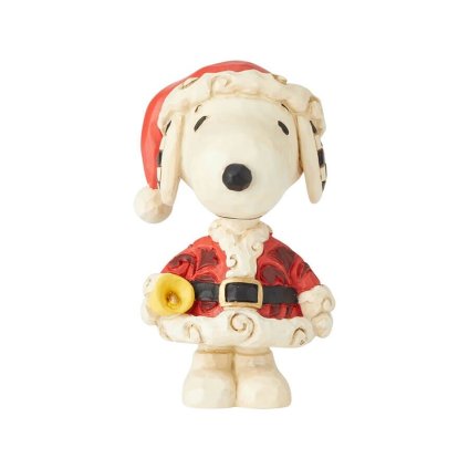 スヌーピー サンタ ミニ 8.9cm クリスマス | ジムショア ピーナッツ グッズ フィギュア 人形 置物 彫刻 Jim Shore 正規輸入品