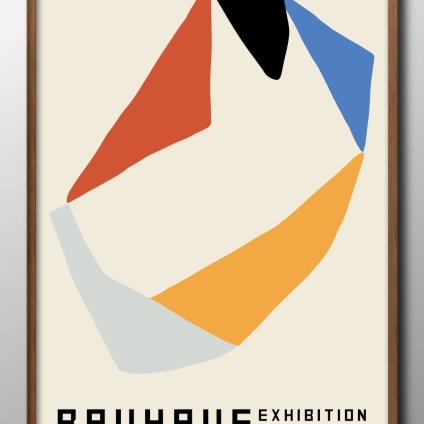 バウハウス BAUHAUS モダン A3 サイズ ポスター アート おしゃれ 絵画 インテリア 北欧 イラスト マット紙 艶消し アートパネル 額 フレーム デザイン 壁掛け ギフト 新築祝い ディスプレイ 引越し祝い　新生活　空間デザイン 