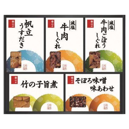 柿安本店 料亭しぐれ煮詰合せ  ／佃煮 和風惣菜 惣菜・レトルト 食品 お中元 御中元 ギフト 暑中 残暑 お盆 初盆 新盆 お供 御供 ギフト 2026 送料無料 ギフト プレゼント プチギフト 内祝い 快気祝い 出産祝い 結婚祝い 引出物 新築祝い お返し