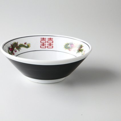 黒巻三ッ竜切立6.3丼 磁器 美濃焼 やきものの里から、暮らしを贈ります。　ギフト 食器 セット テーブルウェア