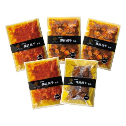 実りの秋の贈り物 総料理長･澤田州平監修 本格中華コレクション エスサワダ 大海老のチリソース･本格四川風麻婆豆腐（各130g）×各2、黒酢酢豚（130g）×1