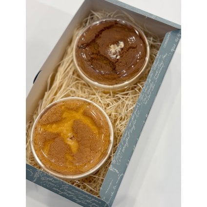 【米粉100%】シフォンカップ”プレーン”＆”紅茶”2個SET カップケーキ