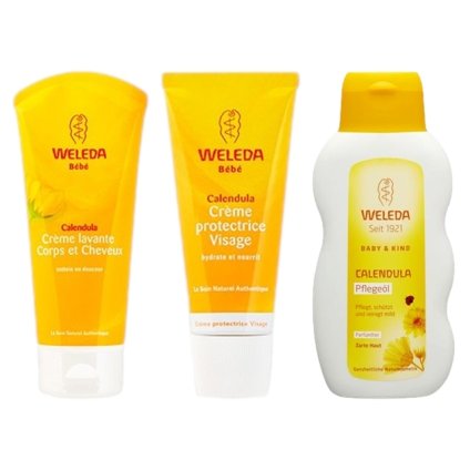 ヴェレダ カレンドラ ベビーウォッシュ＆シャンプー 200ml / 7.2oz とカレンドラ ベビーフェイシャルクリーム 50ml とカレンドラ ベビーオイル（無香料） 200ml のセット    |  激安  WELEDA  シャンプー 美容グッズ コスメ化粧品 誕生日 クリスマス ホワイトデー 結婚記念日