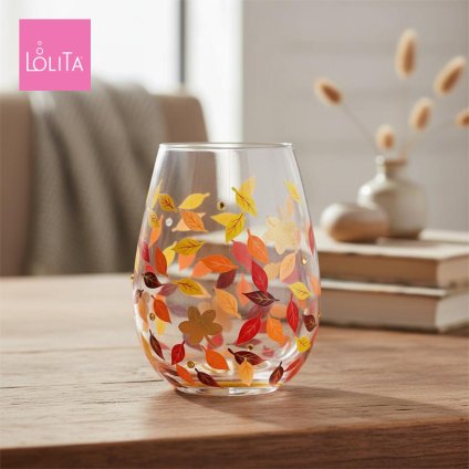 Lolita ワイングラス Leaves-A-Million 11.5cm いっぱいの落ち葉 | かわいい おしゃれ ポップ モダン デザイン食器 アート ロリータ･ヤンシー 正規輸入品