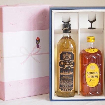贈り物ウイスキー2本セット(ハウスオブピアーズスコッチ(イギリス) 角瓶 40度) 700ml×2本