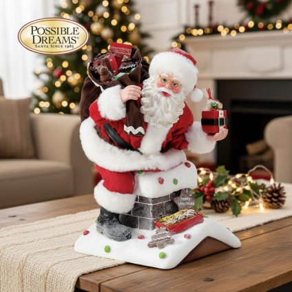 Home Sweet 26.5cm | サンタ サンタクロース 人形 置物 フィギュア クリスマス ホリデー Possible Dreams 正規輸入品