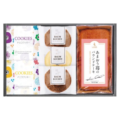 坂井シェフ監修あまおう苺パウンドケーキとしっとりバウムクーヘン詰合せ  ／パウンドケーキ クッキー・焼き菓子 スイーツ・お菓子 食品 お中元 御中元 ギフト 暑中 残暑 お盆 初盆 新盆 お供 御供 ギフト 2026 送料無料 ギフト プレゼント プチギフト 内祝い 快気祝い 出産祝い 結婚祝い 引出物 新築祝い お返し