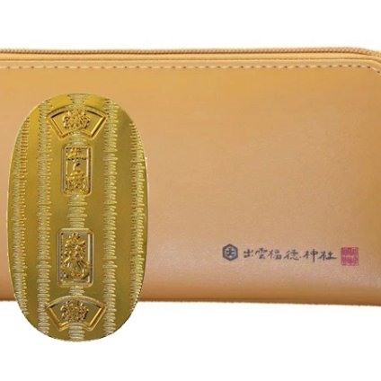 出雲福徳神社 財運 招福セット 長財布＆金運を呼ぶ黄金小判 【縁起物】【金運招来】【開運】【風水】【御守り】【財布】